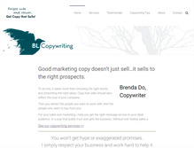 Tablet Screenshot of blcopywriting.com